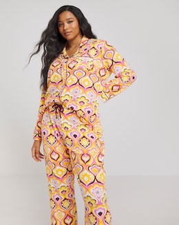 Pretty Secrets Retro Love Button Through PJ Set