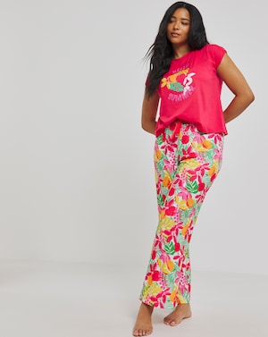 Slogan Tee Pyjama Set - Image 3
