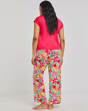 Slogan Tee Pyjama Set - Image 4