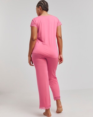 Figleaves Camelia Lace Detail Pyjama Set - Image 4