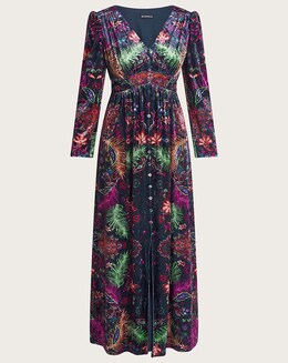 Monsoon Arden Velvet Maxi Dress