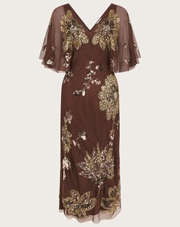 Monsoon Fia Floral Embellished Dress