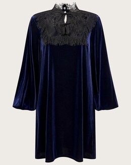 Monsoon Bess Velvet Lace Dress