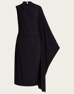 Monsoon Drew Drape Midi Dress