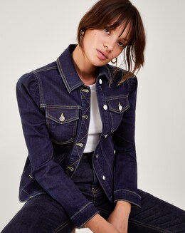 Monsoon Dora Puff Sleeve Denim Jacket
