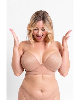 Curvy Kate Hey Girls SuperPlunge Strapless Multiway Bra Latte