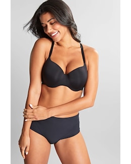 Panache 365 Smoothing T Shirt Wired Bra Black