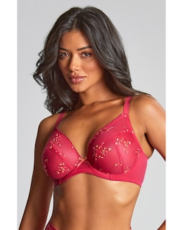 Panache Meadow Plunge Wired Bra Raspberry