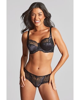 Panache Clara Full Cup Wired Bra Charcoal/Black