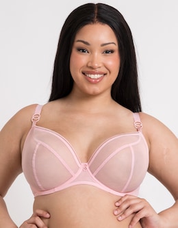 Curvy Kate Lifestyle Plunge Wired Bra Blush Pink