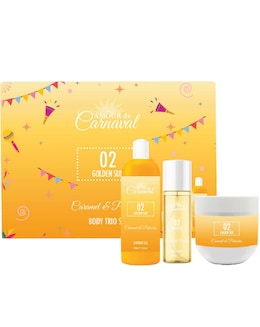 Amour De Carnaval 02 Golden Sun Caramel &amp; Pistachio Body Gift Set