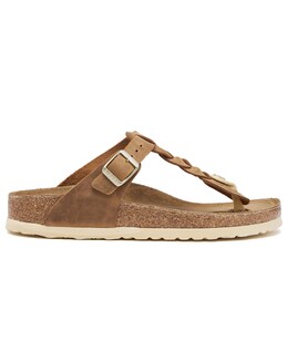 Gizeh Braided Oiled Leather Toe Post Sandals Narrow Width