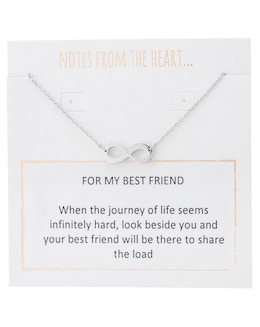 Notes From the Heart For My Best Friend Infinity  Necklet