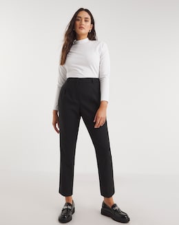 Value Essentials Stretch Black Tapered Workwear Trousers