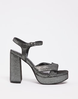 Anzio Colour Block Platform Sandals Wide Fit