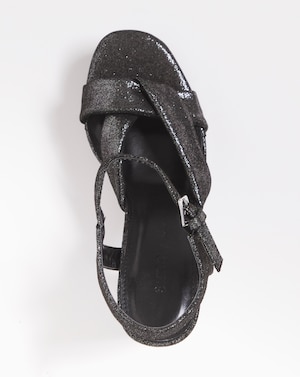 Black Block Platform Sandals Wide - Image 2