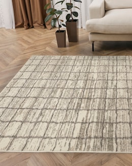 Cadiz Woven Checked Rug