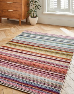Villa Multicoloured Striped Rug