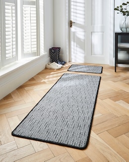 Stripe Washable Utility Runner &amp; Doormat Set