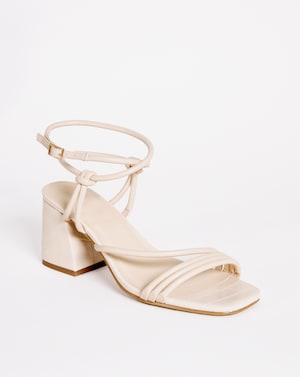Ankle Strappy Block Heel Sandals Ex Wide - Image 3