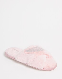 Shayla Open Toe Crossover Mule With Wing Trim Wide Fit Simply Comfort