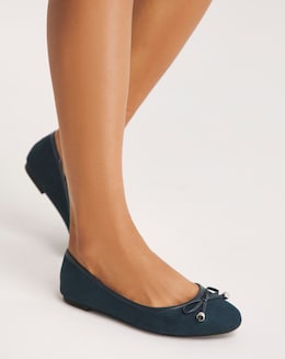 Selena Classic Flat Ballerina Shoes Wide Fit Simply Comfort
