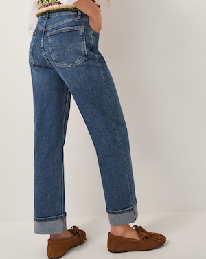 Monsoon Tina Straight Turn Up Jeans - Image 2