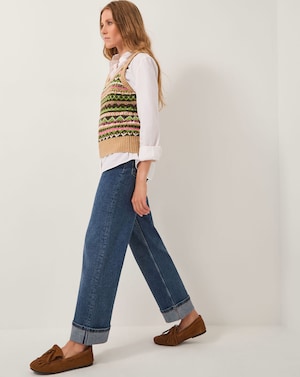 Monsoon Tina Straight Turn Up Jeans - Image 3