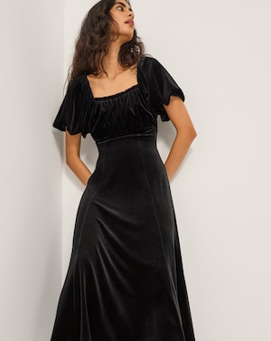 Monsoon Cynthia Velvet Midi Dress - Image 3