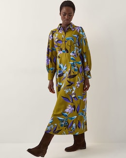 Monsoon Sonya Floral Print Midi Dress