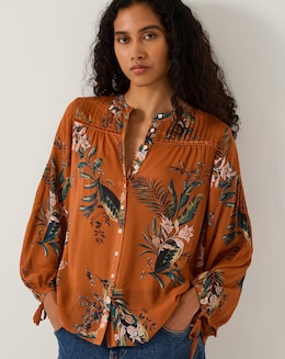Monsoon Georgie Botanical Print Blouse
