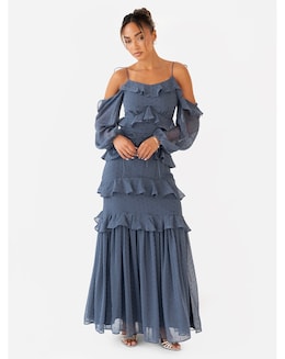 Anaya Metallic thread Dress