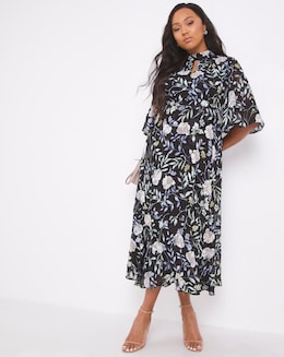 Joanna Hope Floral Burnout Maxi Dress