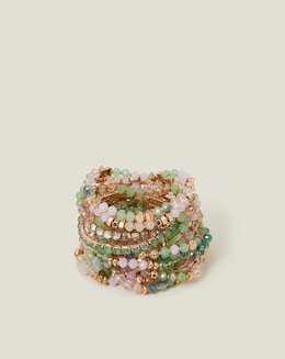 Accessorize Jewel Bead Stretch Bracelet Multipack