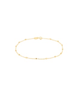 9ct Yellow Gold Ball Trace Bracelet