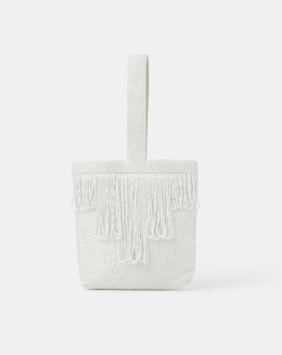 Bridal Beaded Fringe Bag
