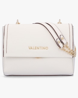 Valentino Bags Samantha White Front Flap Shoulder Bag