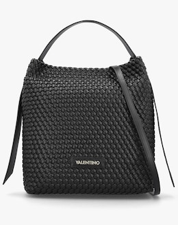 Valentino Bags Shantel Woven Black Hobo Bag