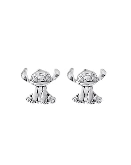 Stitch Silver Stud Earrings