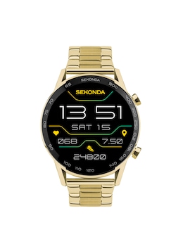 Sekonda Active Plus Smart Watch - Gold Alloy Case &amp; Stainless Steel Bracelet