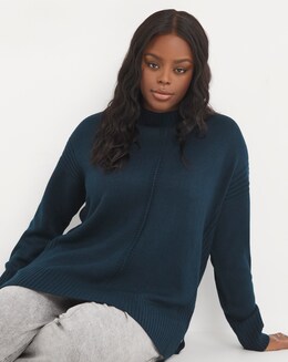 Navy Square Hem Tunic