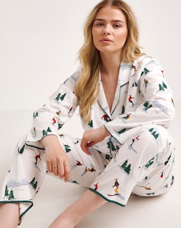 Cyberjammies Ski Print Woven Pyjama Set