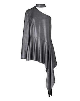 Simply be Choker Neck Asymmetric Blouse