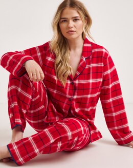 Cyberjammies Red Check Brushed Cotton Pyjama Set