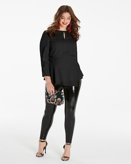 Simply Be Asymmetric Ruffle Blouse