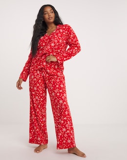 Boux Avenue Christmas Print Fleece Pyjamas in a Bag