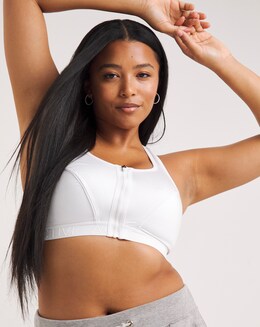 Pretty Secrets Zip Front Sports Bra