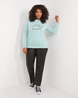 Blue Baby It's Cold Outside Novelty Sweatshirt