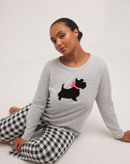 Pretty Secrets Value Christmas Scotty Dog Pyjama Set