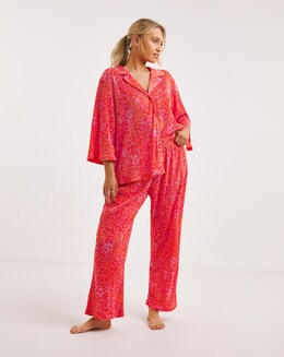 Plisse Lounge PJ Set